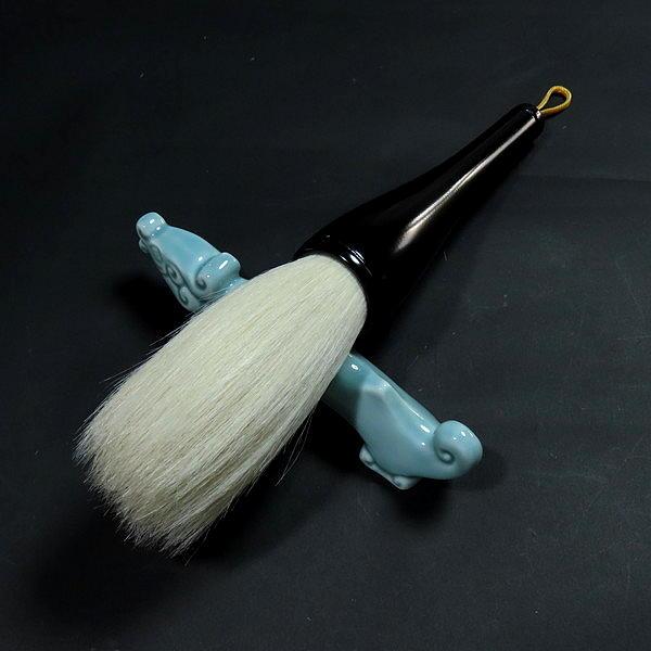 【在庫限り】寿香堂 大筆 黒軸短鋒羊毫筆（小）｜書道 書道筆 条幅作品用 高級羊毛筆 在庫限定セール