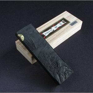 喜壽園製 仮名・水墨画用墨 青墨『蒼松』1丁型｜書道 書道用品 奈良墨