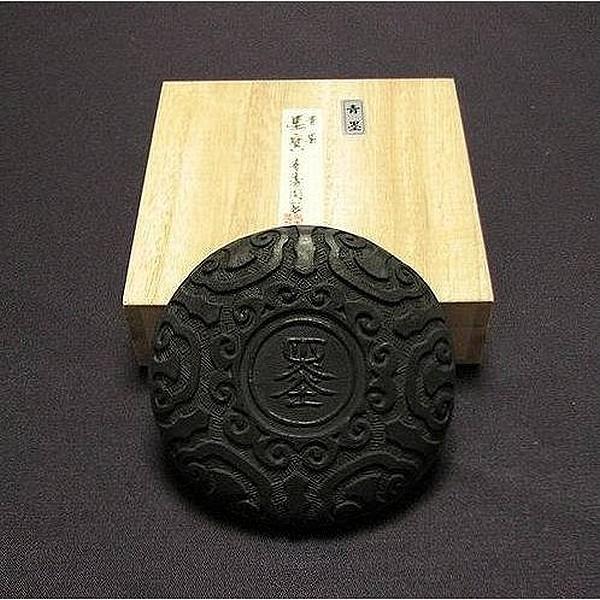 喜壽園製 秘蔵青墨『墨寶』6.5丁型｜書道 書道用品 奈良墨　定価￥33000