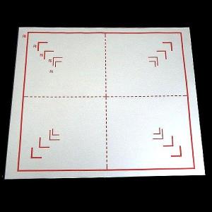 水墨画用下敷 フェルト 罫線入り F-10号サイズ 500×600mm