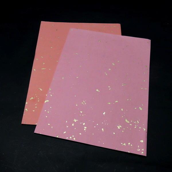 【在庫限り 30％OFF】色画仙紙『冷金箋』紅色/桃色 25×35cm 20枚入り｜書道 書道用紙 ...
