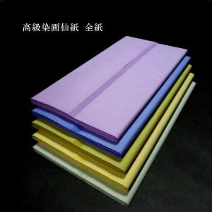 色染画仙紙 淡色 全紙判(70×135cm) 10枚入｜書道 書道用紙 作品用 色画仙 カット代無料