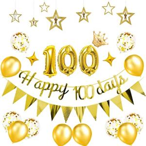 100日祝い 飾り付け お食い初め バルーン 風船 セット HAPPY 100 DAYS ガーランド 赤ちゃん 百日祝い 女の子 男の子 バースデー