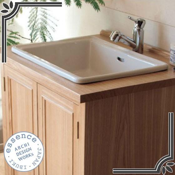 イブキクラフト ESSENCE E274240 洗面器 Lレクタングル ブランカ