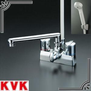 KVK 水栓金具 KVK KF2008G3 デッキ形2ハンドルシャワー : まいどDIY