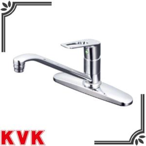 KVK KM5091TEC 流し台用シングルレバー式混合栓 （eレバー）｜jyusetsu-hanbai