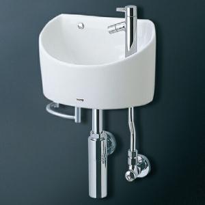 【未使用】TOTO 壁掛手洗器　LSH50AB #NW1(ホワイト) 未使用 TOTO ※メーカー直送のみ※ 壁掛手洗器 角形 手洗器 立水栓セット