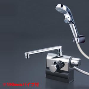 KVK 【KF2008G3R3】 浴室水栓 デッキ形2ハンドルシャワー 300mmパイプ