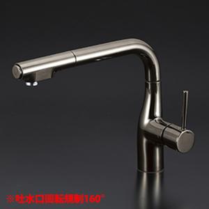 KVK 【KM6161EC】 キッチン シングル混合水栓 eレバー : 住宅設備機器