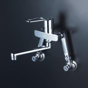 混合栓　MSK110KERUT 　シングルレバー混合栓 　新品未使用品 KVK MSK110KERFKT KVK シングルシャワー付混合栓(楽付王)eレバー : 住