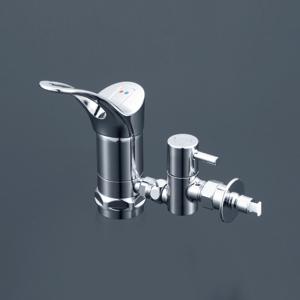 KVK FSL121DET シングルレバー混合栓 洗髪シャワー(eレバー) シングル洗髪シャワー（eレバー）：FSL121DET｜洗面用水栓：台付