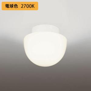 【OW269046LR】オーデリック バスルーム 脱衣場 60W LED 電球色 調光器不可 (構成：OW269046#×1) + (NO295AL×1) ODELIC