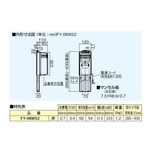 【FY-08WS2】パナソニック 水洗トイレ用...の詳細画像1