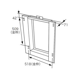 ノーリツ（NORITZ） 給湯器 部材 【扉内ケースTC-7D(取り替え用