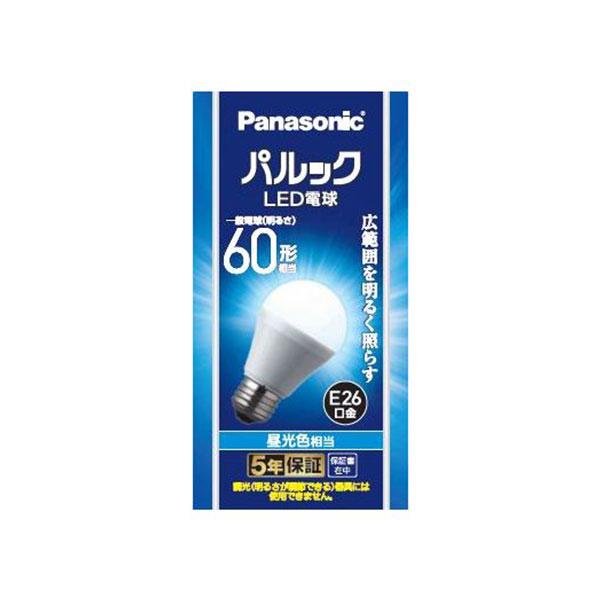 【LDA7D-G/K6】パナソニック パルック LED電球 7.0W（昼光色相当） 60形相当 LD...