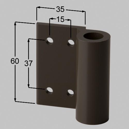 LIXIL（TOEX）　ハイ千峰用ヒンジ上　オータムブラウン　【品番：KCS50100A】◯