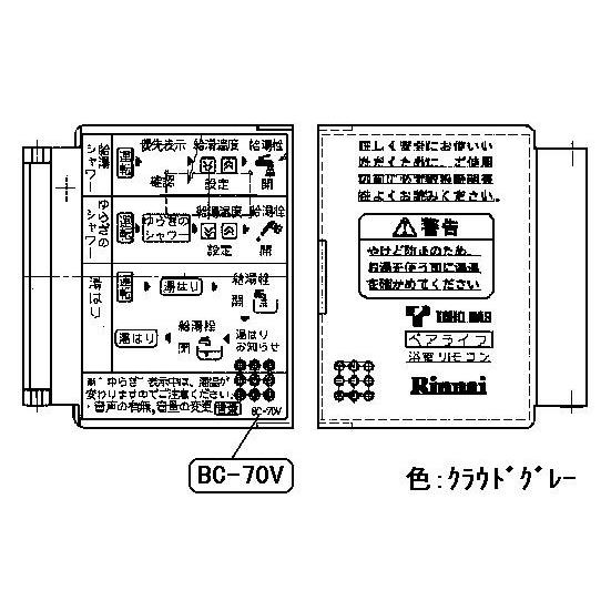 リンナイ　スイッチカバー　【品番：098-0483000】