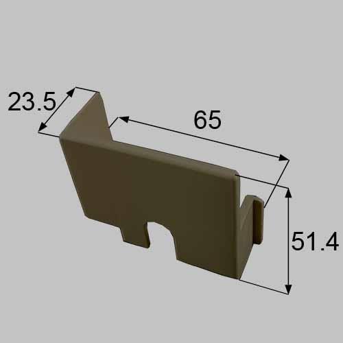 LIXIL（トステム）　ロックカバー　アンバー　【品番：HABU571】