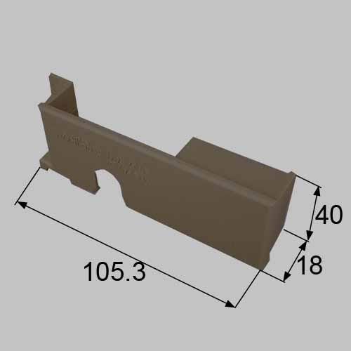 【メール便対応】LIXIL（トステム）　ロックカバー　アンバー　【品番：HACU127B】