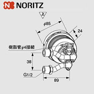 ノーリツ 循環アダプタMB2-1-FR 0707493 循環アダプターMB2[マイクロバブル][エコ...