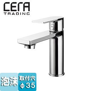 CERA CET3501R 洗面用蛇口[C1][台][シングルレバー混合水栓][φ35][排水栓なし][168mm][一般地]｜jyusetu