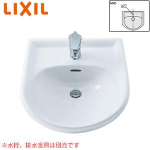 LIXIL L-2160ANC 洗面器単品[オーバーカウンター式][丸形][水栓取付穴径:φ27][中央1ヶ所]｜jyusetu
