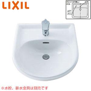 LIXIL L-2160FC 洗面器単品[オーバーカウンター式][丸形][水栓取付穴径:φ36][中央1ヶ所]｜jyusetu