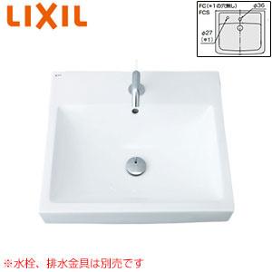LIXIL（リクシル） LIXIL L-555FCRS 洗面器単品[ベッセル式][壁掛式