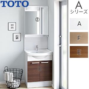 TOTO 洗面化粧台 LDSAS060BAGKG1A Aシリーズ 2枚扉 エコシングル混合水