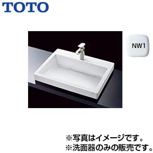 TOTO LS911CR#NW1 洗面器単品[ベッセル式][角形][水栓取付穴径:φ35][中央1ヶ所]｜jyusetu