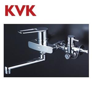 KVK MSK110KBT キッチン用蛇口[壁][シングルレバー混合水栓][首長170mm][給水・給湯接続専用分岐付]｜jyusetu