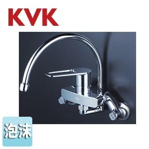 KVK MSK110KRGT キッチン用蛇口[壁][シングルレバー混合水栓][スワン型パイプ]｜jyusetu