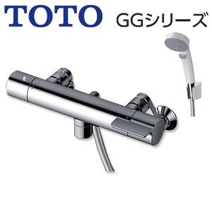 (美品)TOTO水栓TBV03445Jです。 TOTO TOTO TBV03445J1 浴室用蛇口 GG[壁][サーモスタット付シャワー