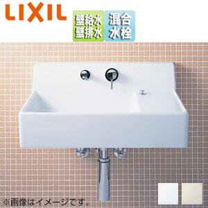 LIXIL YL-A537SYC(C) 洗面器セット サティス洗面器[壁掛式][角形][混合水栓][壁排水][壁給水]｜jyusetu