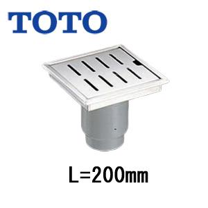 TOTO YTB200DR 浴室排水ユニット[ステンレス][非防水層タイプ][縦引きトラップ][200角タイル用][長さ200タイプ][浴室部材]｜jyusetu