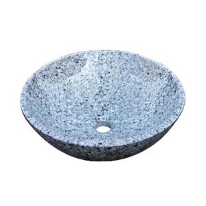 オンリーワン【EC3-003】石の水鉢　ブルー吹雪｜jyusetutown