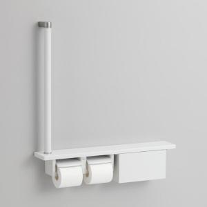| Amazon #NW1 ホワイト トイレットペーパー収納棚 TOTO TOTO ホワイト #NW1 YH501FMR 棚付紙巻器(木質棚) トイレ収納