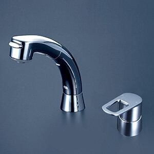 山電気　KVK シングル混合栓（寒冷地仕様） KVK シングルシャワー付混合栓(寒冷地用) KM708ZG (水栓金具