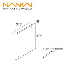 南海プライウッド トイレ上部収納用エンドパネル JSEP-CW｜jyuukenhonpo