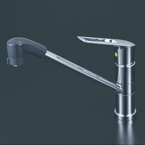 シングルシャワー付混合栓　KVK KM5021ZTPC KVK シングルシャワー付混合栓 センサー付 ACタイプ eレバー 一般地