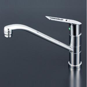 KVK 取付穴兼用型 シングル混合栓 分岐止水栓付 取付穴マルチ対応 一般