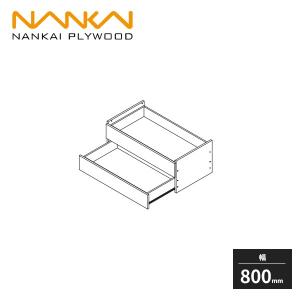 南海プライウッド ラクエル フレーム引出し 2段 幅800mm N3F2-D4W08-LW｜jyuukenhonpo