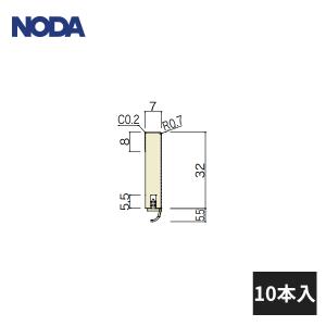 NODA（ノダ） 後付け巾木用 入隅樹脂コーナー材 MHA-17用 5個入 MCA-39