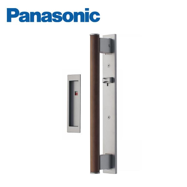 パナソニック 内装ドア バー引手 木製バー 幅広吊り引戸用 表示錠 バー引手側に操作部 MJE2PU...