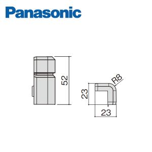 パナソニック コーナーキャップ出隅 幅木2型用 10個入 QPE112ADY Panasonic