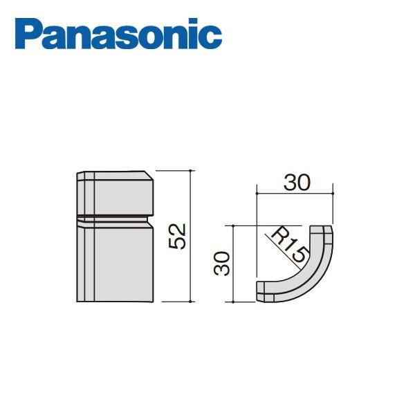 パナソニック Rコーナーキャップ 幅木2型用 10個入 QPE112ARY Panasonic