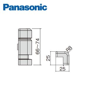 パナソニック コーナーキャップ出隅 幅木7型用 10個入 QPE117ADY Panasonic
