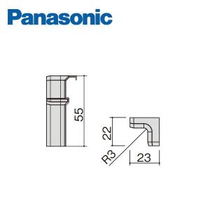 パナソニック コーナーキャップ入隅 幅木9型用 10個入 QPE119HY Panasonic｜住建本舗