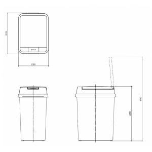 パナソニック ダストボックス 20L JUAS...の詳細画像1