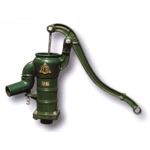 在庫限り」川本第一製作所 川印手押しポンプ 木台付 35型 ガチャポンプ